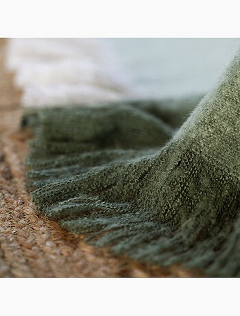 Plaid van mohair
