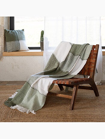 Plaid van mohair