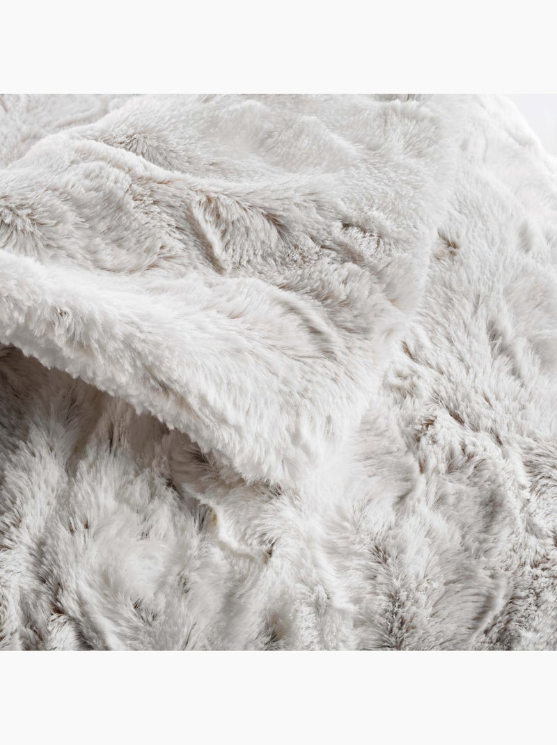Plaid van Polyester ALASKA Douceur d'Intérieur Wit - Kiabi