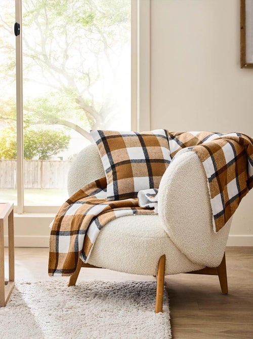 Plaid van Polyester ECOSSAIS Douceur d'Intérieur - Kiabi