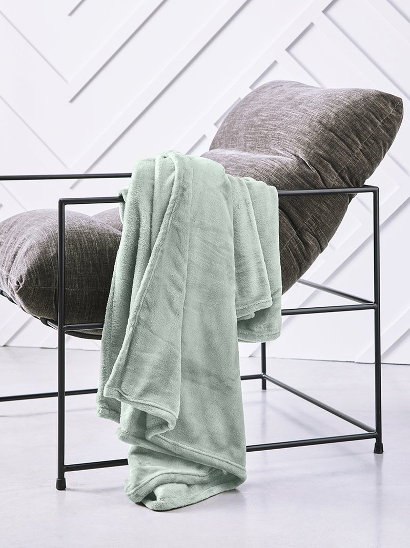 Plaid van velours Beige - Kiabi
