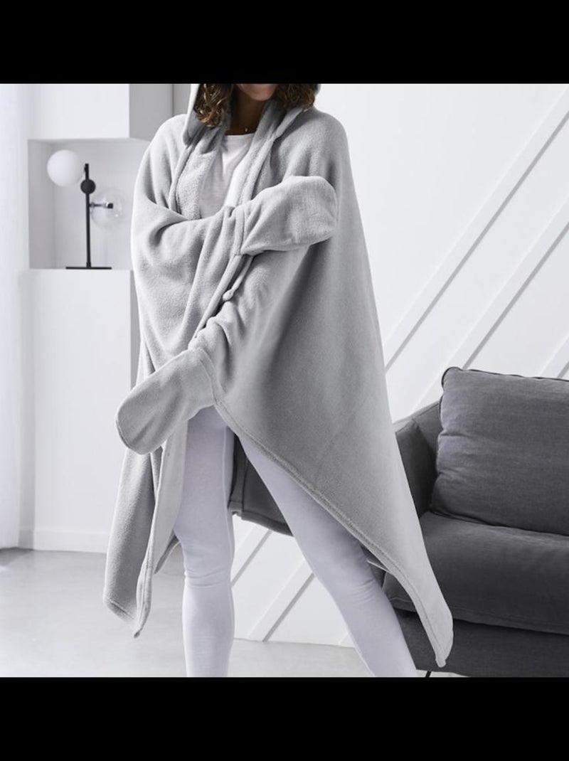 Plaids polyester polaire promo linge Gris Argenté - Kiabi