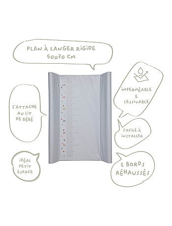 Plan à langer Naissance en PVC Toise - Pois - Babycalin