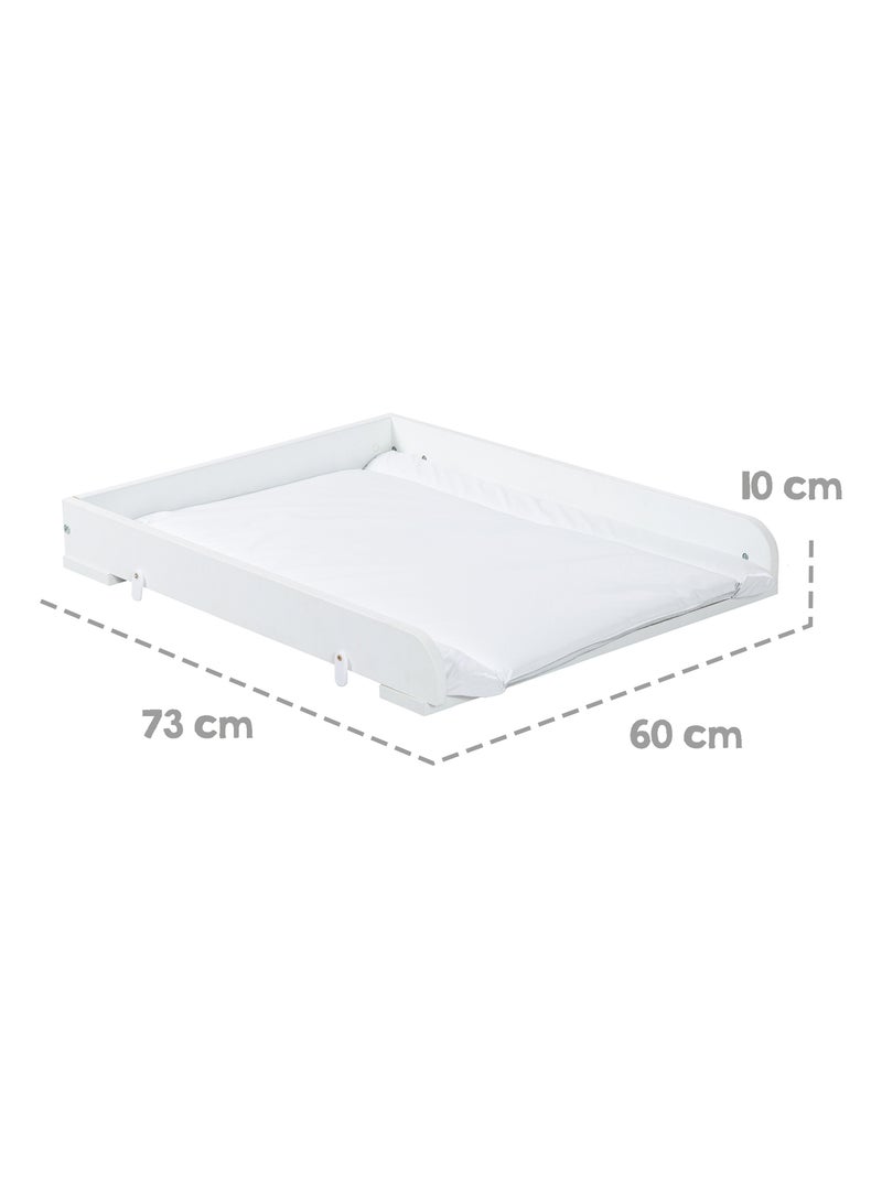 Plan à langer pour machines à laver + matelas imperméable ROBA Blanc - Kiabi