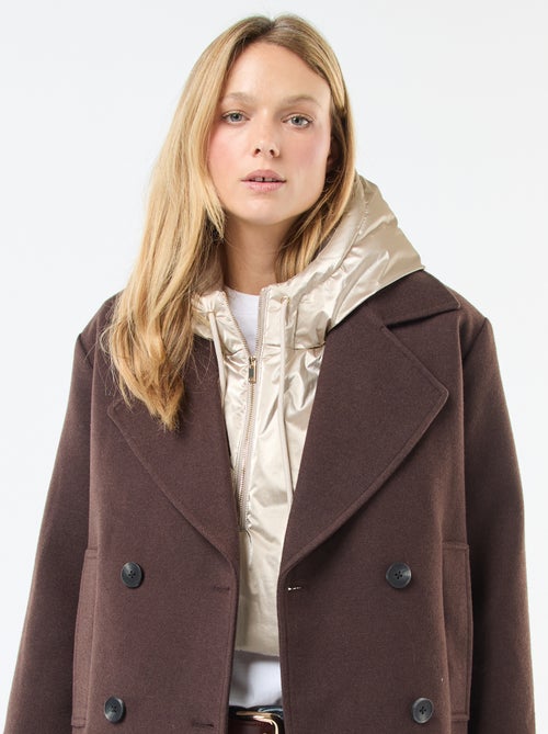 Plastron à capuche argenté - Kiabi