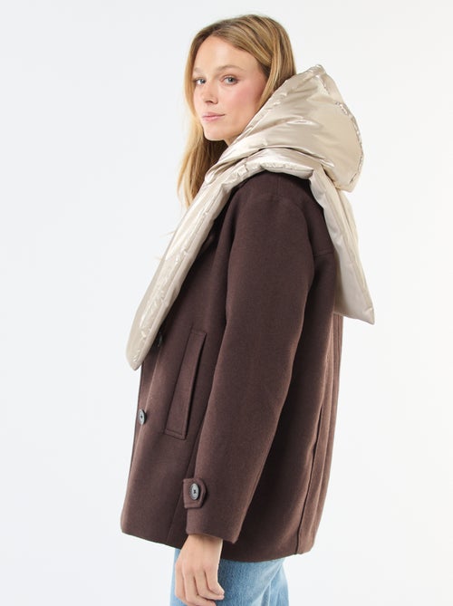 Plastron à capuche argenté - Kiabi