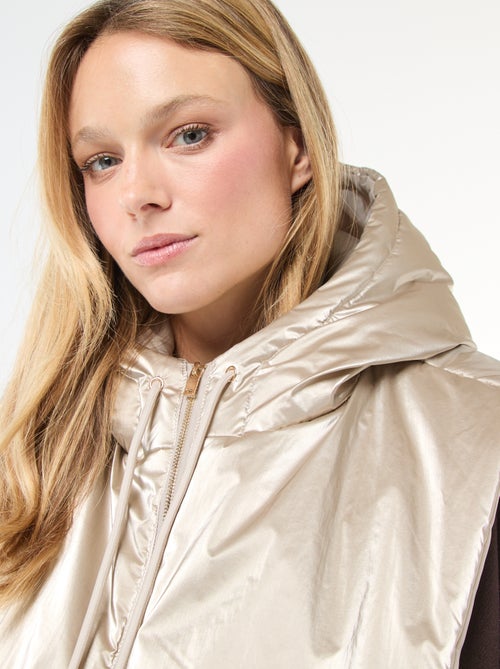 Plastron à capuche argenté - Kiabi