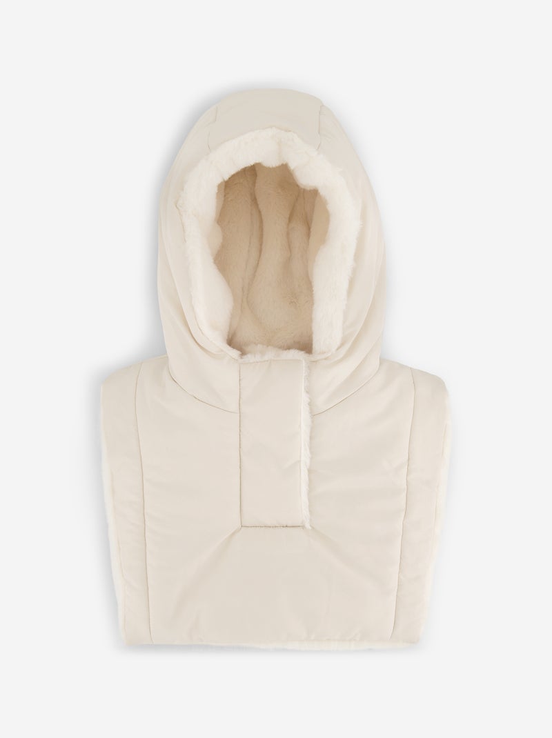 Plastron avec capuche Beige - Kiabi