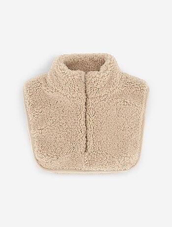 Plastron met bouclé-look