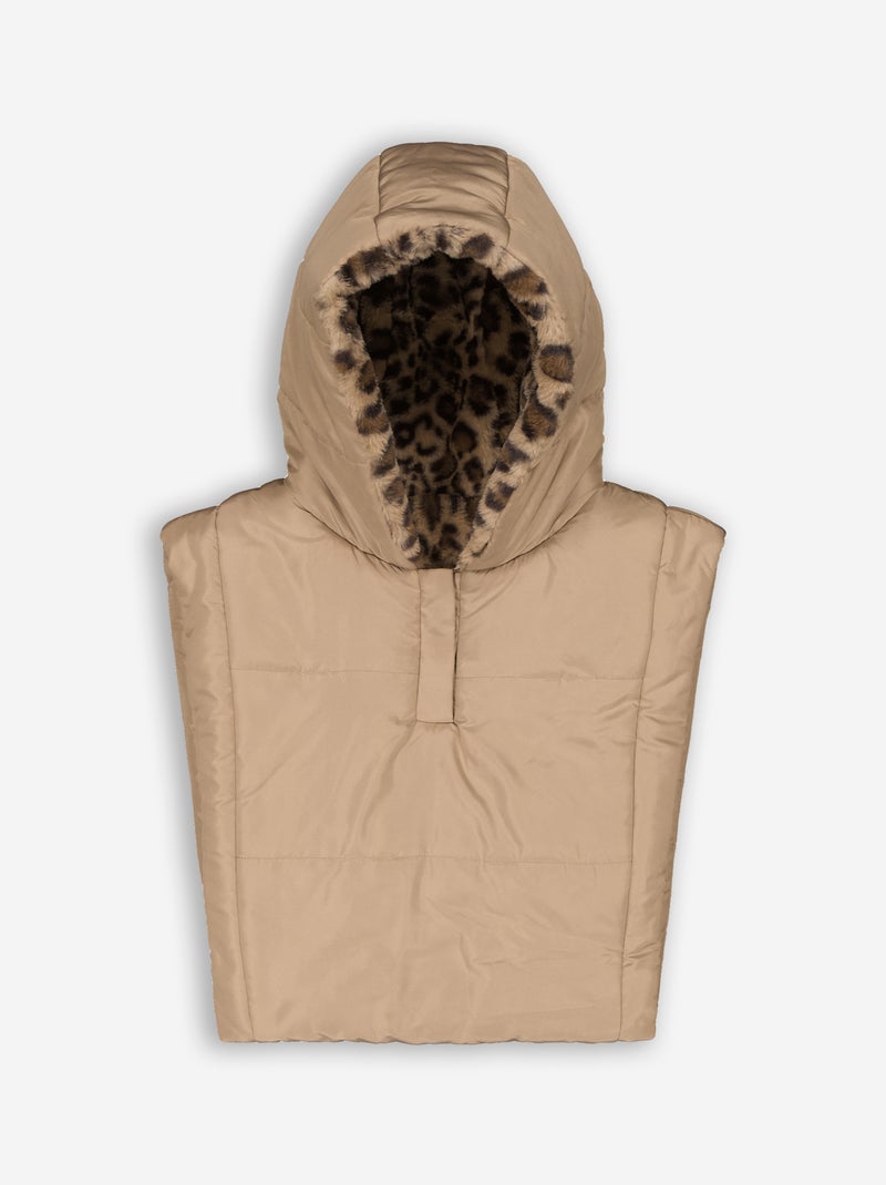 Plastron met capuchon Biege - Kiabi