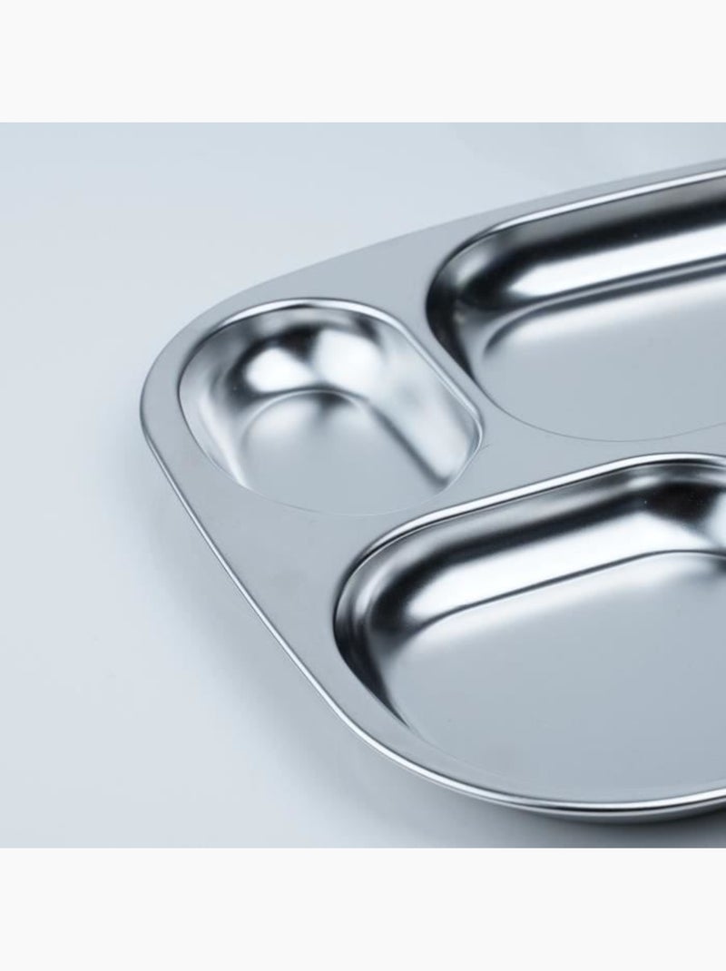 Plateau compartimenté - thermobaby - 4 compartiment - sans bpa - inox Gris - Kiabi