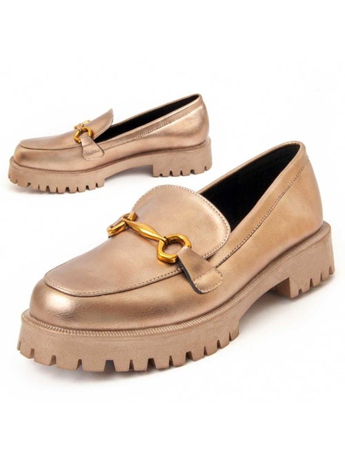 Platform Mocassin Synthetisch Materiaal En Textiel Montevita - Kiabi Platform Mocassin Synthetisch Materiaal En Textiel Montevita - Kiabi