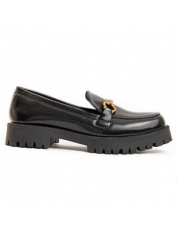Platform Mocassin Synthetisch Materiaal En Textiel Montevita