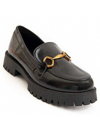 Platform Mocassin Synthetisch Materiaal En Textiel Montevita