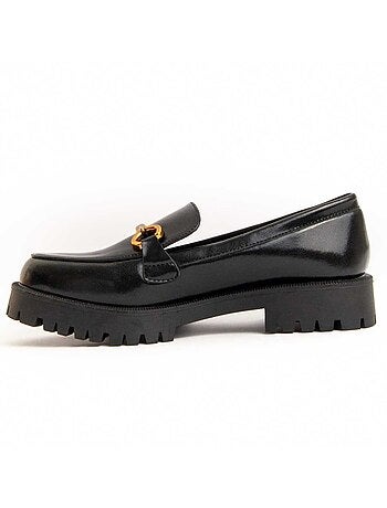 Platform Mocassin Synthetisch Materiaal En Textiel Montevita