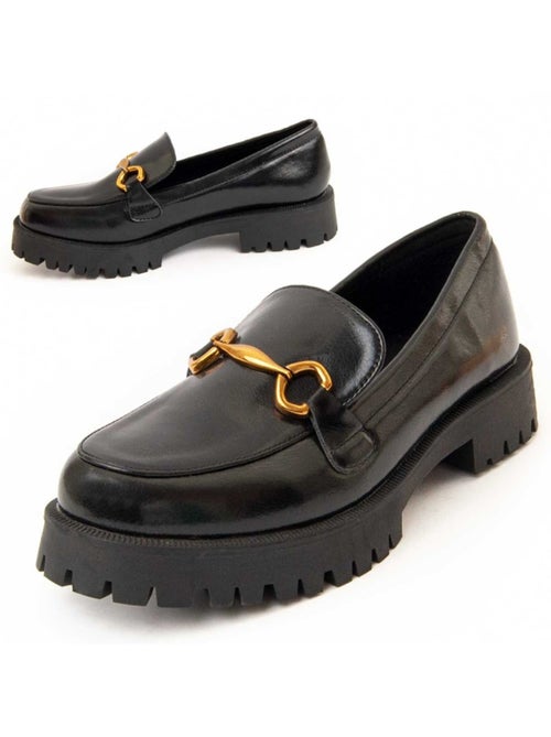 Platform Mocassin Synthetisch Materiaal En Textiel Montevita - Kiabi Platform Mocassin Synthetisch Materiaal En Textiel Montevita - Kiabi