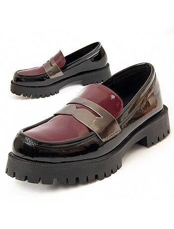 Platform Mocassin Synthetisch Materiaal En Textiel Montevita