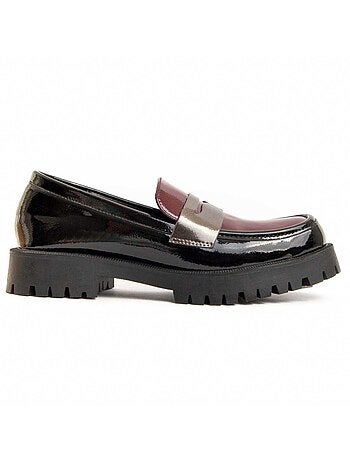 Platform Mocassin Synthetisch Materiaal En Textiel Montevita