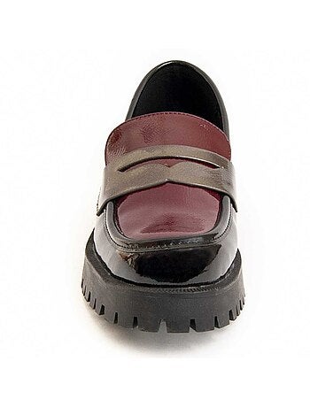 Platform Mocassin Synthetisch Materiaal En Textiel Montevita
