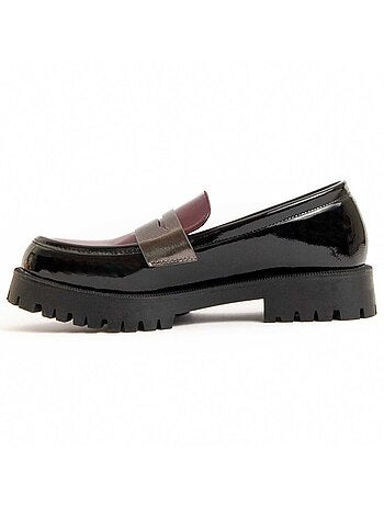 Platform Mocassin Synthetisch Materiaal En Textiel Montevita