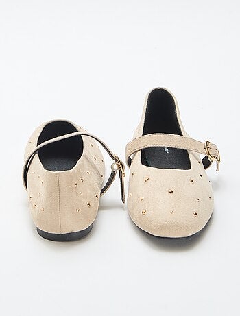 Platte ballerina's van imitatieleer