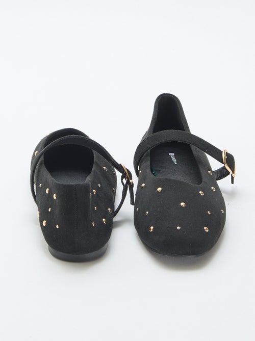 Platte ballerina's van imitatieleer - Kiabi