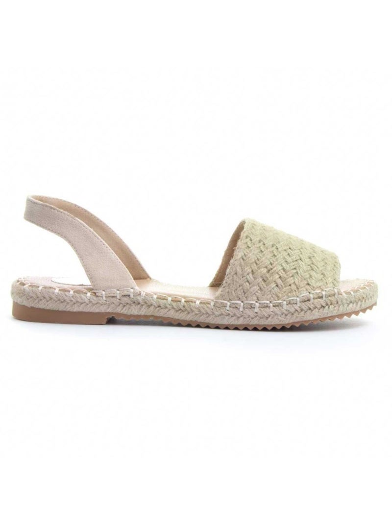 Platte Sandaal Synthetisch Materiaal Montevita Beige - Kiabi