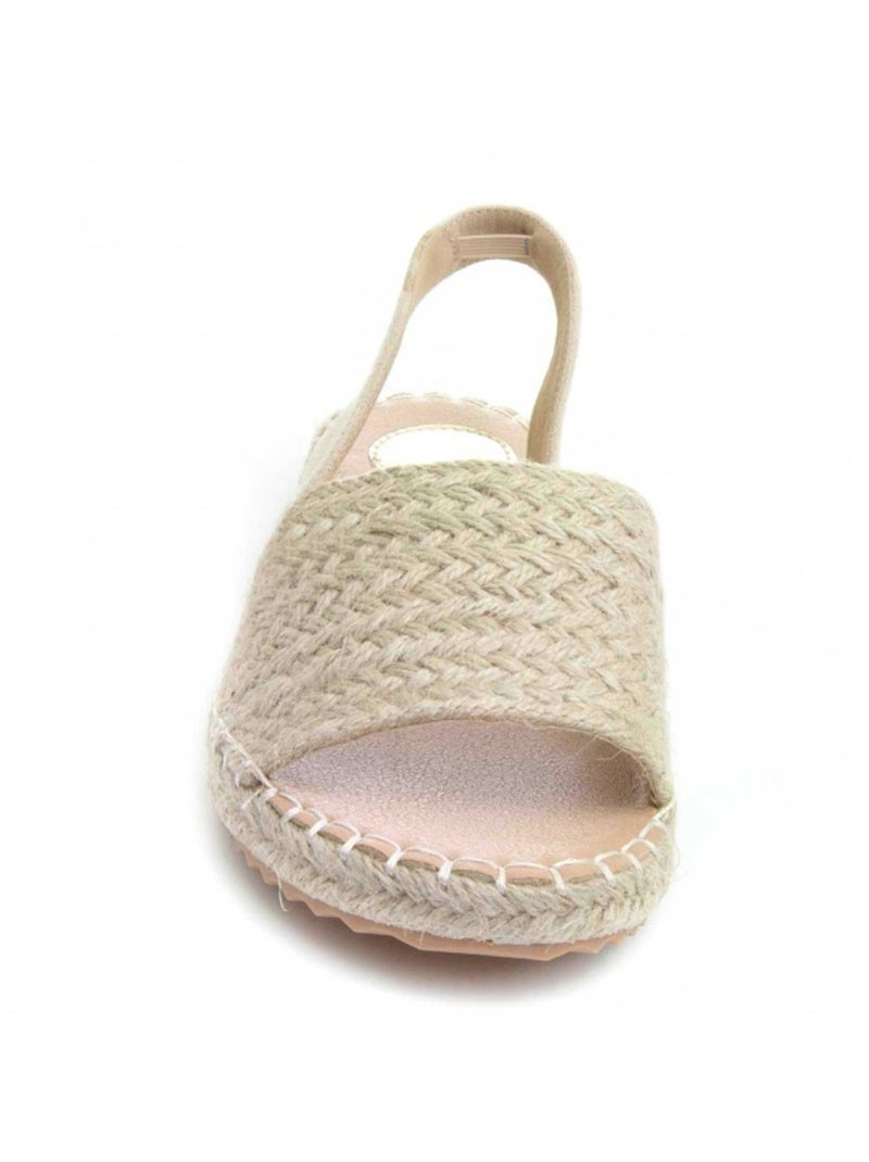 Platte Sandaal Synthetisch Materiaal Montevita Beige - Kiabi