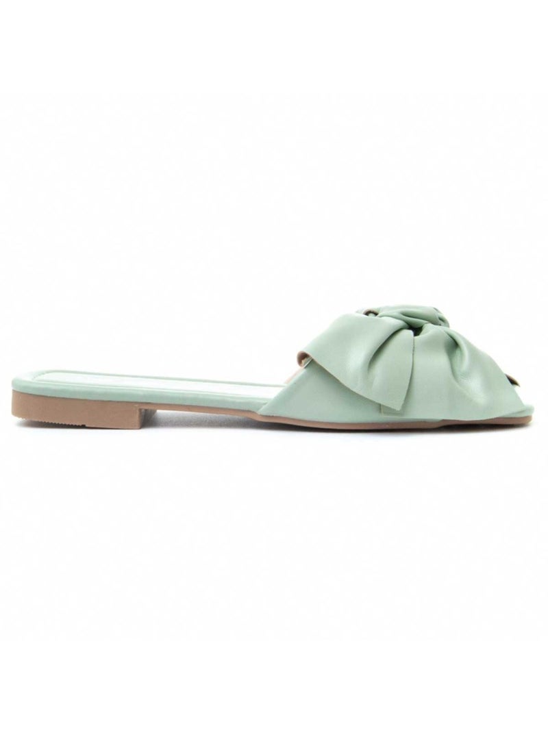 Platte Sandaal Synthetisch Materiaal Montevita Groen - Kiabi