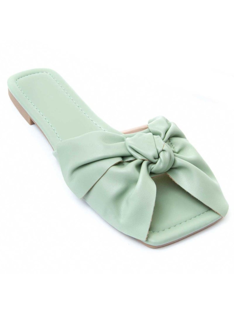 Platte Sandaal Synthetisch Materiaal Montevita Groen - Kiabi