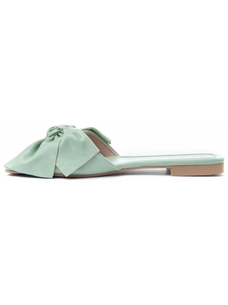 Platte Sandaal Synthetisch Materiaal Montevita Groen - Kiabi