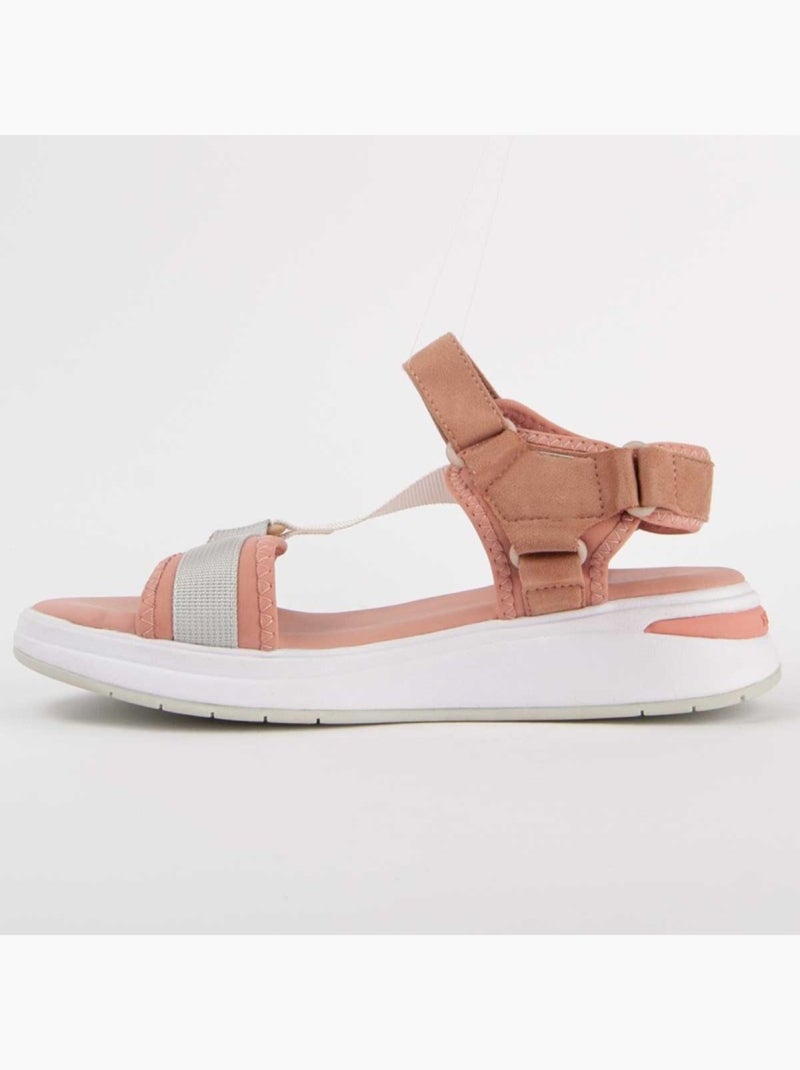Platte Sandaal Synthetisch Materiaal Montevita Roze - Kiabi