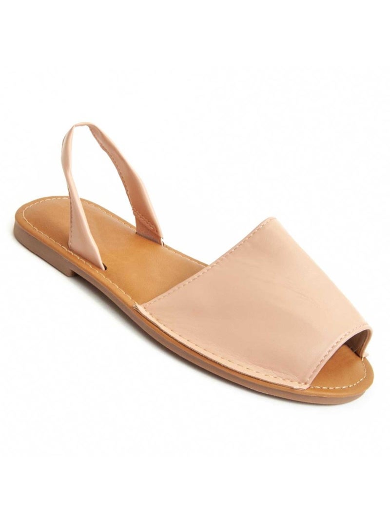 Platte Sandaal Synthetisch Materiaal Montevita Roze - Kiabi