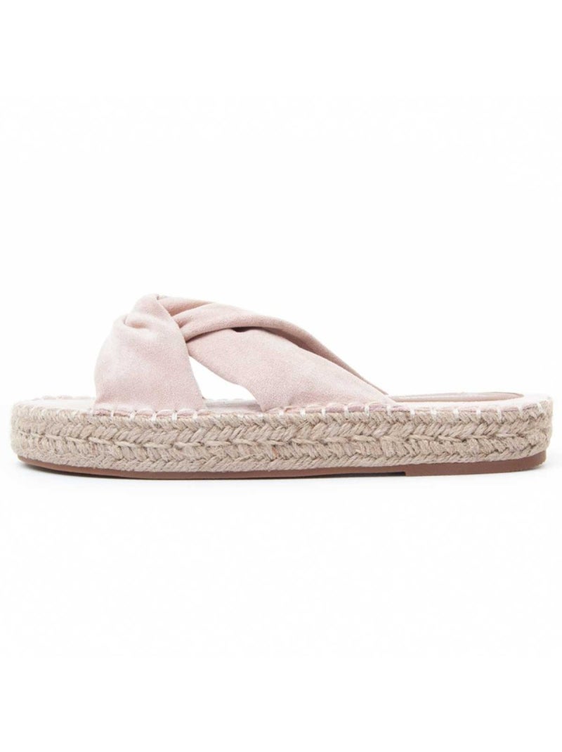 Platte Sandaal Synthetisch Materiaal Montevita Roze - Kiabi