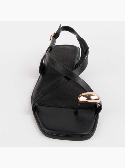 Platte Sandaal Synthetisch Materiaal Montevita - Kiabi Platte Sandaal Synthetisch Materiaal Montevita - Kiabi