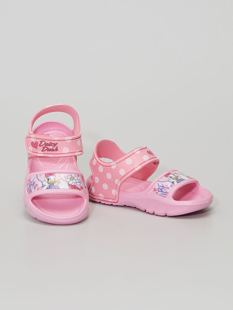 Platte sandalen 'Disney' roze - Kiabi