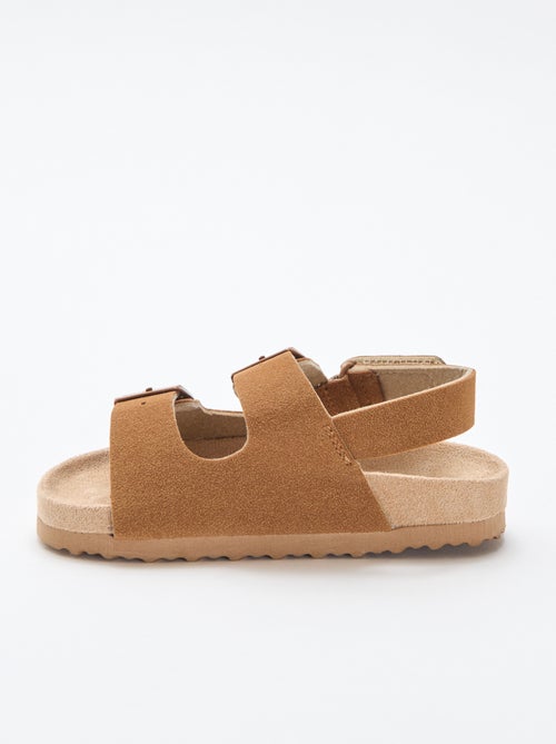 Platte sandalen in suèdine - Kiabi
