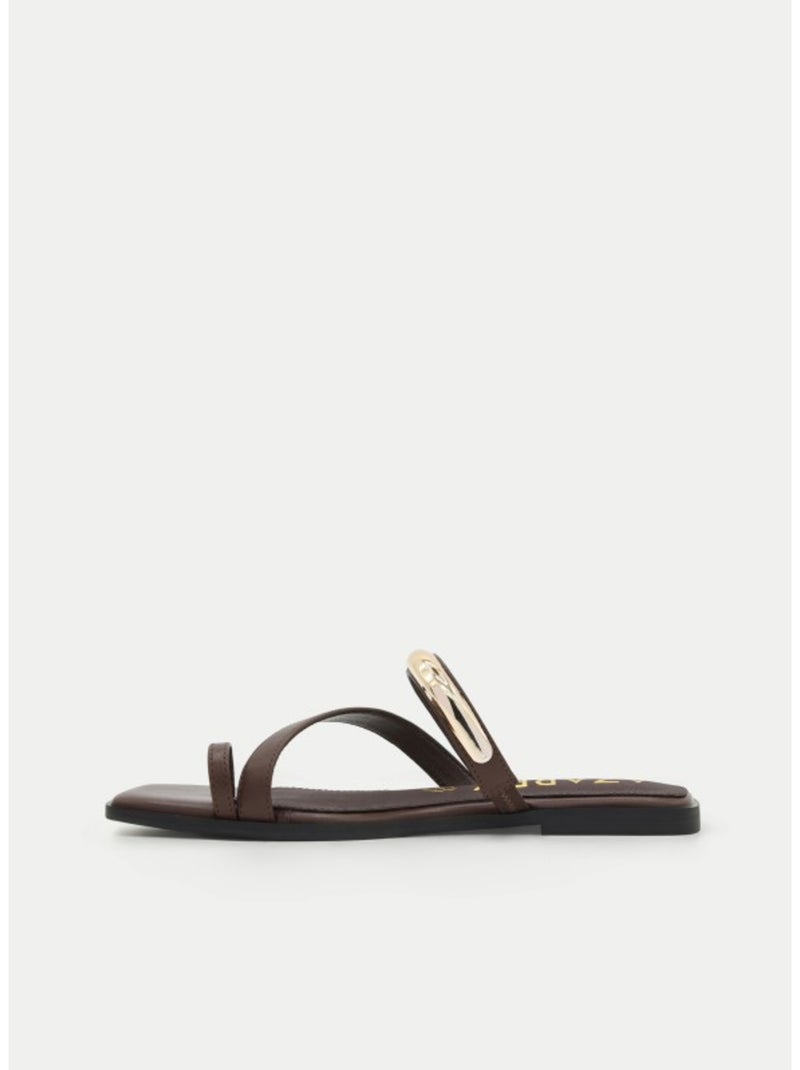 Platte Sandalen Materiale Sintetico Montevita Bruin - Kiabi