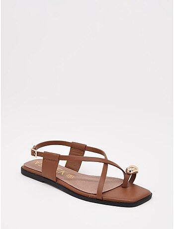 Platte Sandalen Materiale Sintetico Montevita