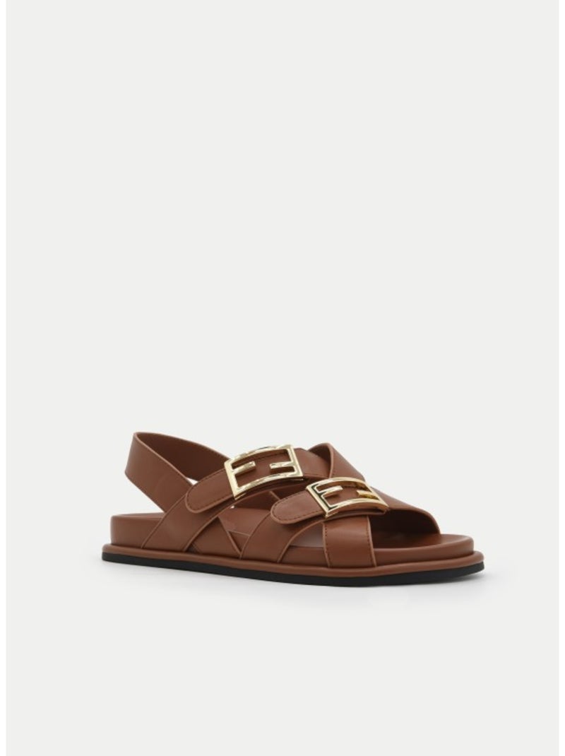 Platte Sandalen Materiale Sintetico Montevita Camel - Kiabi