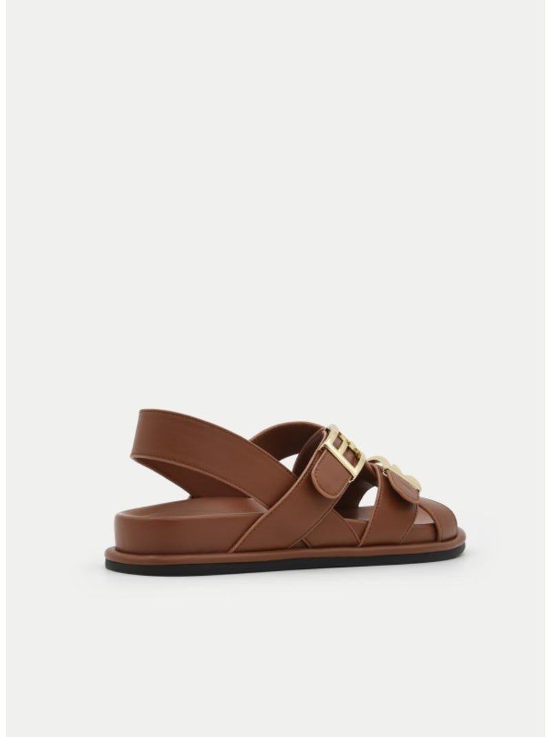 Platte Sandalen Materiale Sintetico Montevita Camel - Kiabi