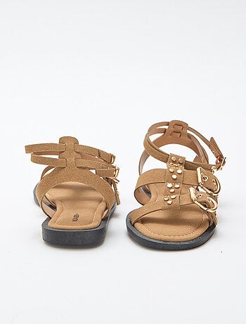 Platte sandalen met bandjes