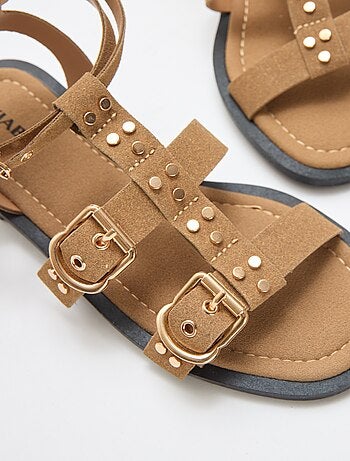 Platte sandalen met bandjes