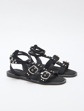 Platte sandalen met bandjes