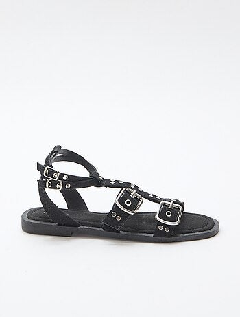 Platte sandalen met bandjes