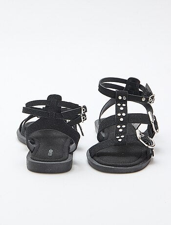 Platte sandalen met bandjes