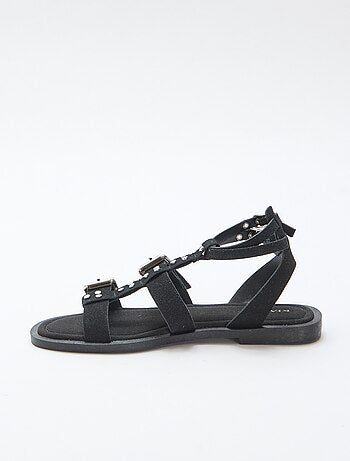 Platte sandalen met bandjes