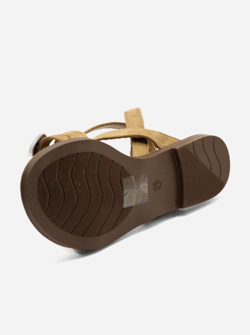 Platte sandalen met gekruiste bandjes - Kiabi Platte sandalen met gekruiste bandjes - Kiabi