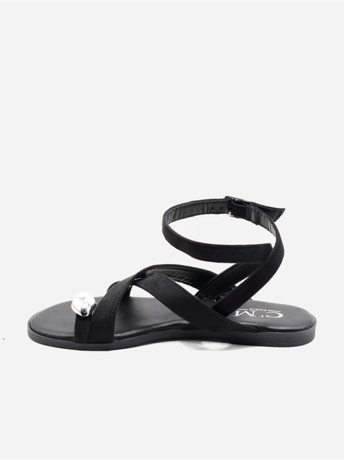 Platte sandalen met gekruiste bandjes - Kiabi Platte sandalen met gekruiste bandjes - Kiabi