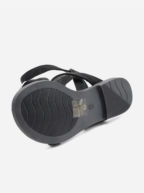 Platte sandalen met gekruiste bandjes - Kiabi Platte sandalen met gekruiste bandjes - Kiabi